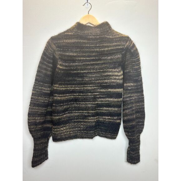 Veronica Beard Women's 2109KN5519641 Size M Black Alston Mock Neck Sweater NWT - Picture 4 of 12